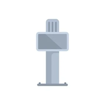 Information kiosk is showing a blank screen for your message Stock Illustration