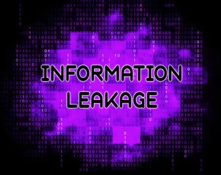 Information Leakage Unprotected Digital Flow 2d Illustration Illustrazione stock