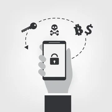 Information Loss, Vulnerability, IT Security, Threat Protection Concept Stock Illustration