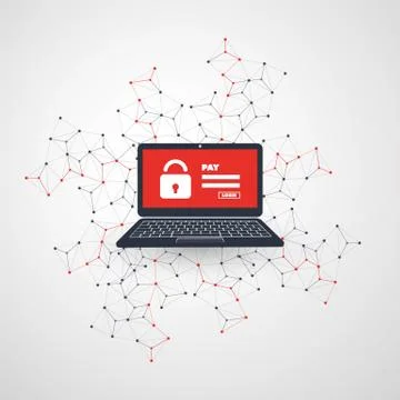 Information Loss, Vulnerability, IT Security, Threat Protection Concept Stock Illustration