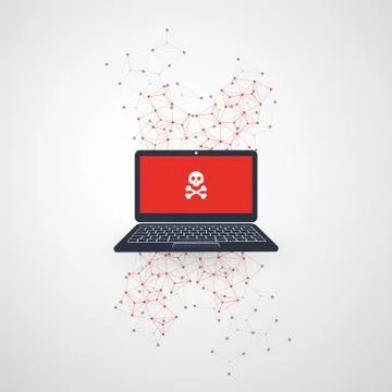 Information Loss, Vulnerability, IT Security, Threat Protection Concept Stock Illustration