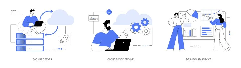 Information management abstract concept vector illustrations. イラスト素材