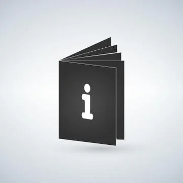 Information manual book vector icon Stock Illustration
