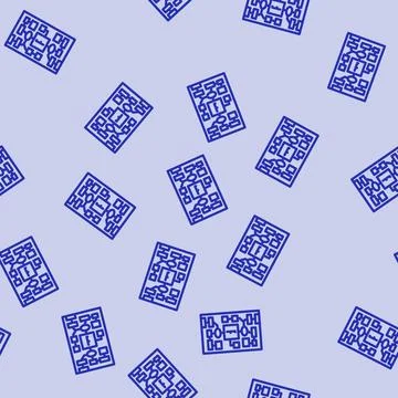 Information mapping technical writer line vector seamless pattern Stock Illustration