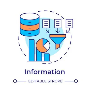 Information multi color concept icon イラスト素材