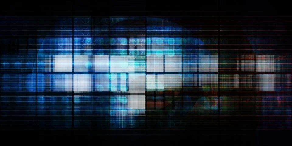 Information Network Illustrazione stock