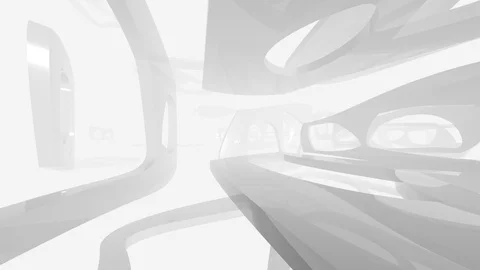 Information network texture, polyhedron in the fog. Slow motion Stock Footage 123010952