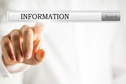 Information online navigation button Foto stock