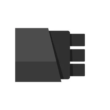 Information optical fiber icon flat isolated Stock Illustration