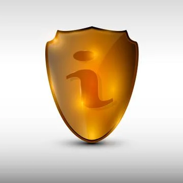 Information orange logo Stock-Illustration
