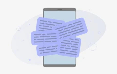 Information Overload concept icon. Overwhelmed with work messages. Infoxication Stock Illustration
