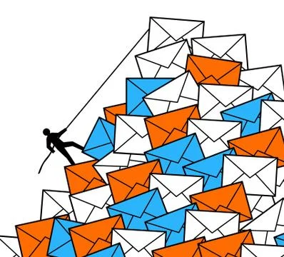 Information overload Stock Illustration