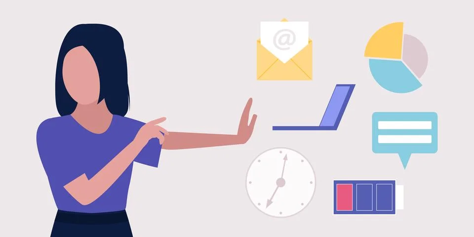 Information overload Stock Illustration