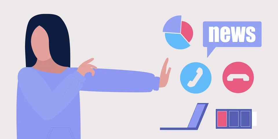 Information overload Stock Illustration