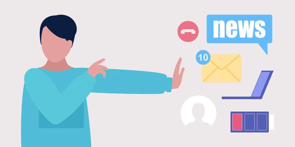 Information overload Stock Illustration