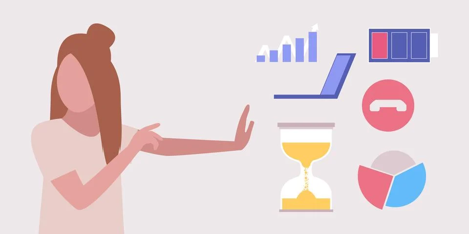 Information overload Stock Illustration