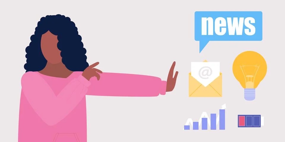 Information overload Stock Illustration