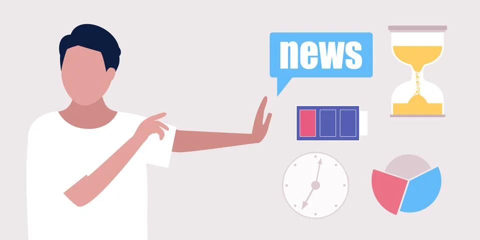Information overload Stock Illustration
