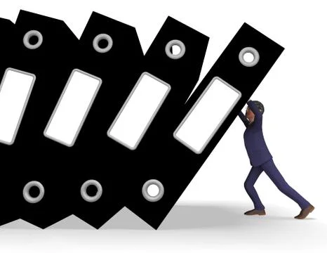 Information Overload Means Knowledge Administration And Organized Stock Illustration