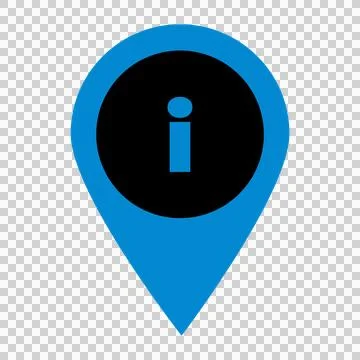 Information Pin Icon Transparent Background Stock Illustration