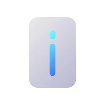 Information pixel perfect flat gradient two-color ui icon 스톡 일러스트