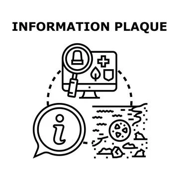 Information plaque concept vector icon design Stock Illustration