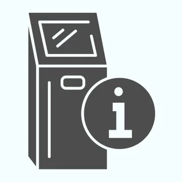 Information point solid icon. Internet box with internet access vector イラスト素材