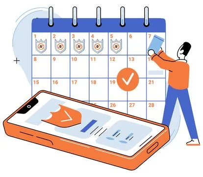 Information privacy. Cyber security systems defend networks and systems from Stock Illustration