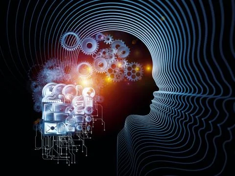 Information Processing Stock Illustration