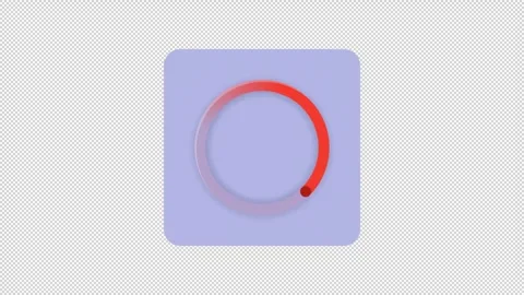 Information processing neumorphistic orange circular loading state animation Stock Footage 342243141