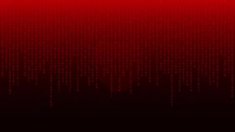 Information protection and security binary code 0 1 coding red graphic Stock Footage 300355474