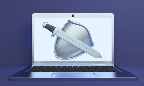 Information Protection Concept. 3d rendering Stock Illustration