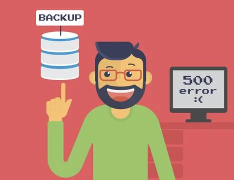Information recovery and data backup Stock Illustration