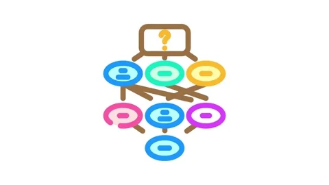 Information scent ux ui design color icon animation Stock Footage 327265355