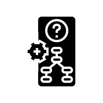 Information scent ux ui design glyph icon vector illustration 스톡 일러스트