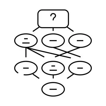 Information scent ux ui design line icon vector illustration Stock Illustration