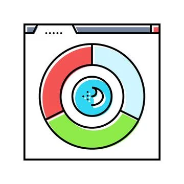 Information scent ux ui design color icon vector illustration イラスト素材