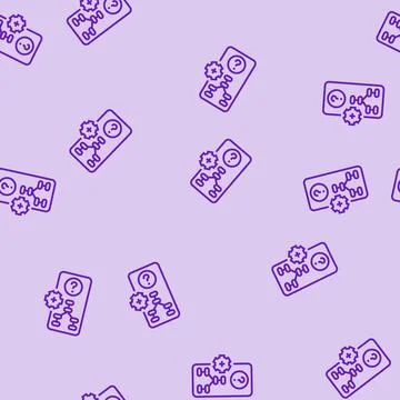 Information scent ux ui design line seamless pattern Stock Illustration