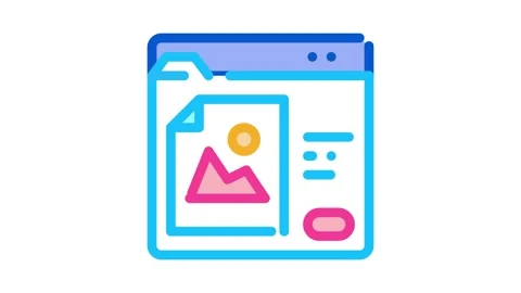 Information sealed folder Icon Animation Stock Footage 145278926