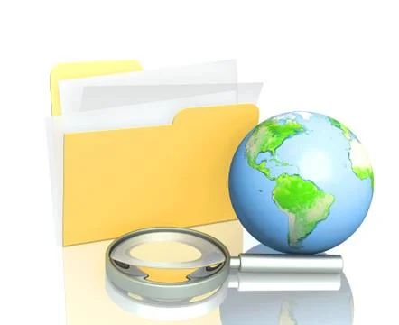 Information search Stock Illustration