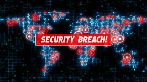 Information security breach concept Video stock 131435043