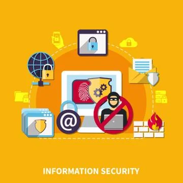 Information Security Concept Stock Illustration