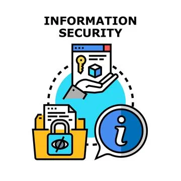 Information security data protection concept vector illustration イラスト素材