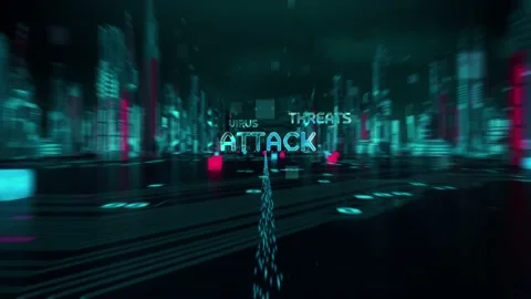 Information Security with digital technology hitech concept Stock Footage 141861172