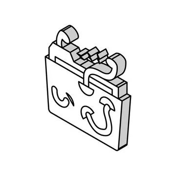 Information security isometric icon vector illustration 스톡 일러스트