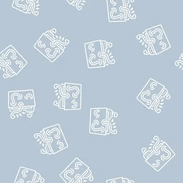 Information security line seamless pattern Illustrazione stock