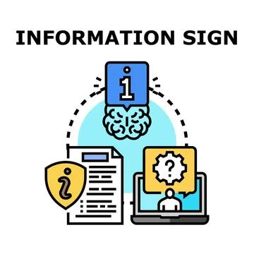 Information sign data analysis and consulting concept イラスト素材