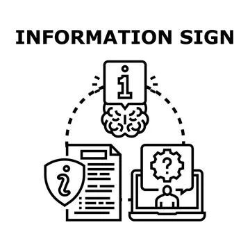 Information sign data analysis and consulting concept イラスト素材