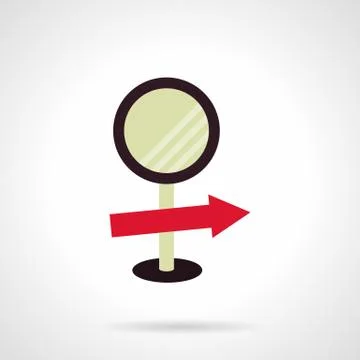 Information sign flat vector icon Stock Illustration
