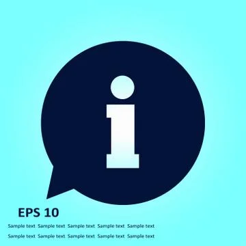 Information sign icon. Stock Illustration